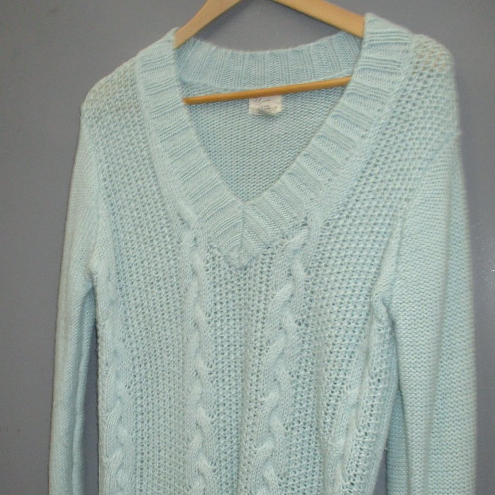 Andria Jovine Women's Sweater Size Size M Turquoise Color Women's Sweater Top